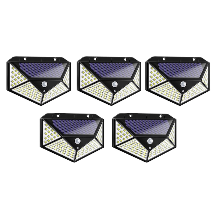 SET 5 lampi de exterior cu 100 LED-uri