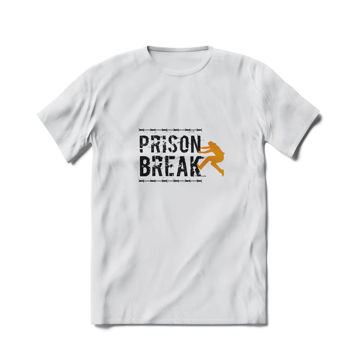 Tricou Prison Break, Escape, Alb - Printery