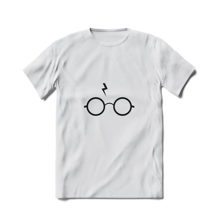 Tricou Harry Potter, Glasses, Alb - Printery