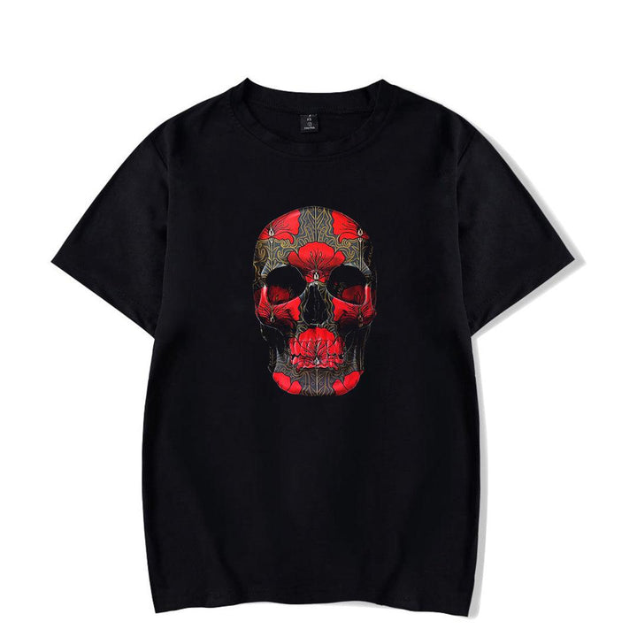 Tricou Red Skull, Negru - Printery