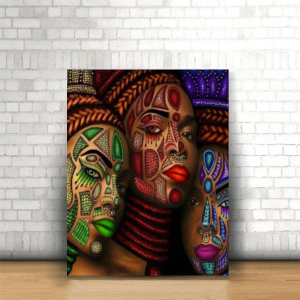 Tablou Tribal Girls - Dimensiune 30x40 cm - Printery