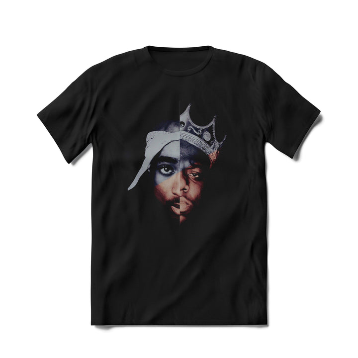 Tricou Rappers, Two Faces, Negru - Printery