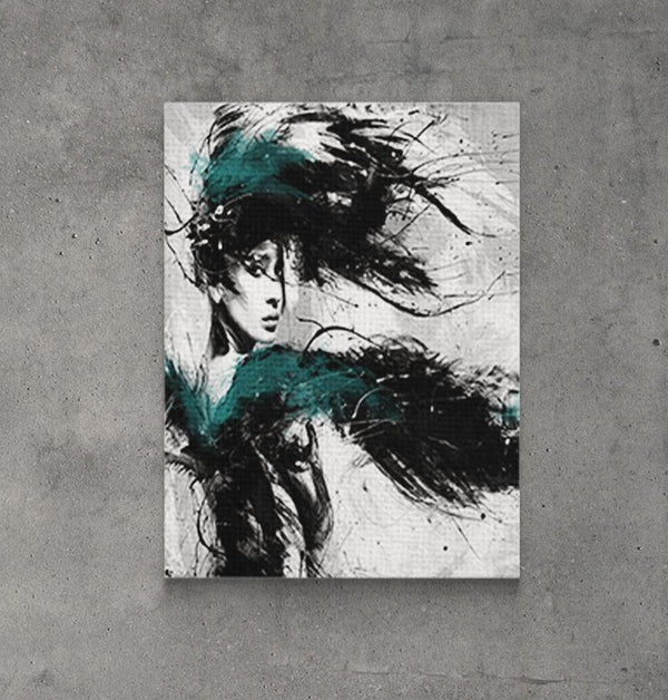 Tablou Canvas, Woman Abstract, Look at me - Printery
