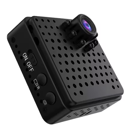 Mini Camera de Supraveghere WiFi, Full HD, Viziune Nocturna, Senzor Miscare, Alarma APP, Prindere Magnetica, Unghi 155 Grade, Control Distanta, Redare Live, Slot Card, Negru